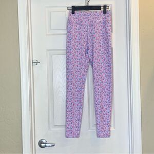 Bo+Tee Purple Floral Leggings Size XS